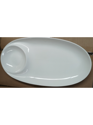 Блюдо овальне з соусницею S&T 13'