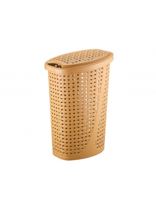 Корзина для білизни 45л SLIM NATUREL  42,5*32*62 см, (бежевий)*6