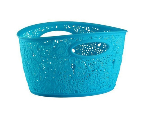 Корзина для побутових речей Elif Plastic "Ажур Mini Basket", 29*21*16 см (блакитна)