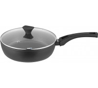 Сковорода глибока з кришкою Ardesto Gemini Livorno, 26см, алюміній, чорний