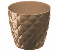 Вазон Elif Plastiс "Ромб" 20*18 см 4. 3 л. (кава з молоком)