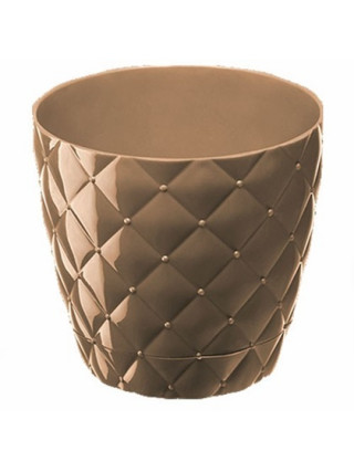 Вазон Elif Plastiс "Ромб" 20*18 см 4. 3 л. (кава з молоком)