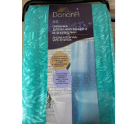 Шторка (фіранка) для душу Dariana PEVA 180*180 см, 12 кілець WB6-blue