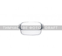 Форма для запікання ARDESTO Black Mars 34.4x22x6см, боросилікатне скло, прямокутна, прозорий