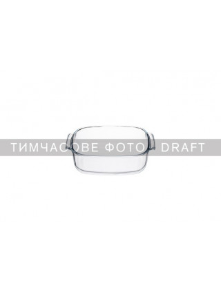 Форма для запікання ARDESTO Black Mars 34.4x22x6см, боросилікатне скло, прямокутна, прозорий