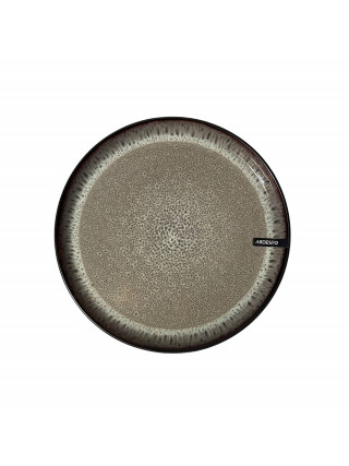 Тарілка обідня Ardesto Bolzano, 26.6см, кераміка, чорно-коричневий