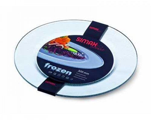 Блюдо Simax Exclusive Frozen скляне d-32 см.
