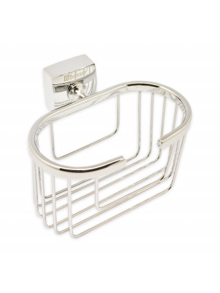 Поличка в ванну кімнату Besser "Корзинка", 12,5*5*9 см (хромована сталь)