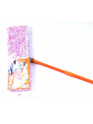 Швабра - полотер для підлоги 42*10 см, мікрофібра, Eco Fabric, пластикова основа, телескопічна рукоятка