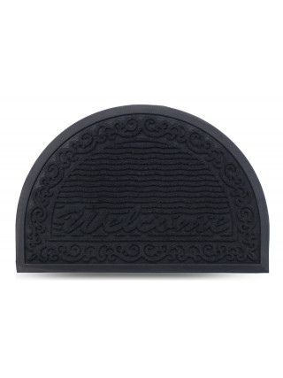 Килим гумовий Dariana MX 40*60 см., напівовал. з ворсовим покриттям (чорний)