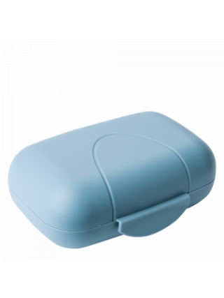 Мильниця пластикова дорожня (сизо блакитний)*100