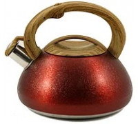 Чайник Zauberg 3,0 л. капсульне дно, червоний, коричнева ручка 