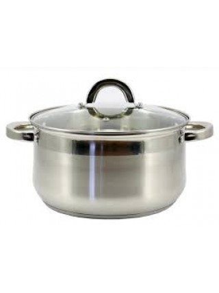 Каструля Zauberg  Сфера 4 л., з нержавіючої сталі, зі скляною кришкою