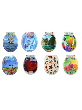 Сидіння на унітаз м'яке Aqua Fairy (білий)