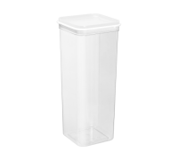 Контейнер для сипучих продуктів Алеана "Фікс" 2,25 л. (прозорий/білий) 