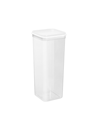 Контейнер для сипучих продуктів Алеана "Фікс" 2,25 л. (прозорий/білий) 