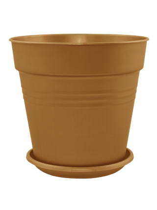 Вазон з підставкою "Глорія" 11*10,2 см. (бронзовий)