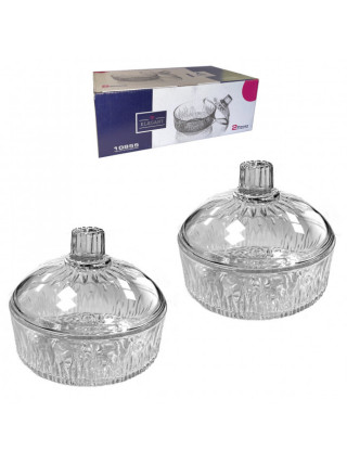 Набір цукорниць з кришками Helios Sintra 13,5 см  2 шт
