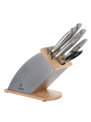 Набір ножів Vinzer Iceberg 7 пр., цільнолиті ручки