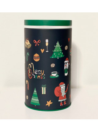 Банка металева Christmas Green 95*160 мм., кругла