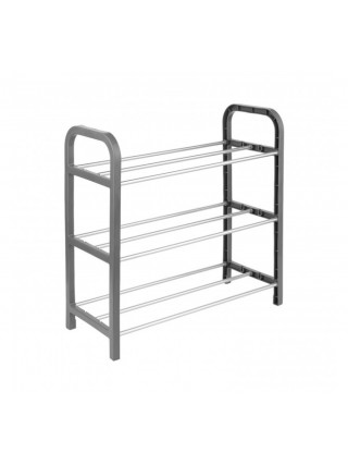 Поличка для взуття 3-ти яр. 42*40*19 см Eco Fabric (метал + пластик)