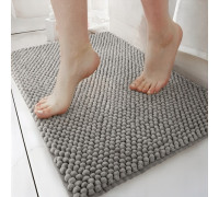 Килим для ванних кімнат TM DARIANA Ананас 50*80 срібно-сірий
