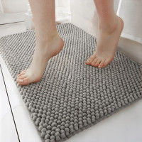 Килим для ванних кімнат TM DARIANA Ананас 50*80 срібно-сірий