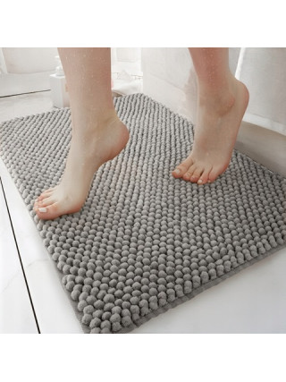 Килим для ванних кімнат TM DARIANA Ананас 50*80 срібно-сірий
