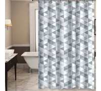 Шторка (фіранка) для душу PEVA 180*180 см, 12 кілець ZHY209-1