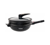 Сковорода 3 в 1 (вок, сотейник,пароварка)  4,5л,  мармурове покриття, індукція