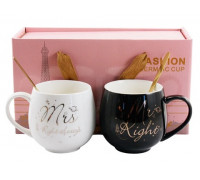 Набір чашок Interos порцелянових 350 мл 2 предмета в подарунковій упаковці 