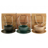 Набір 2-х предметний Interos порцеляна (чашка 200 мл з блюдцем), ПОД/УПАК