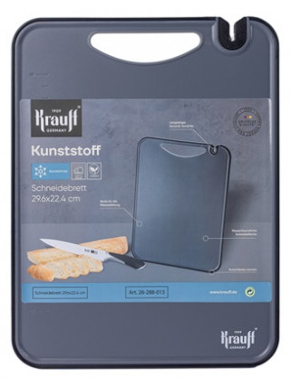 Дошка кухонна Krauff 29,6*22,4*0,8 см., з точилкою для ножа