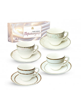 Сервіз кавовий S&T Перламутр 12 пр. 100 мл