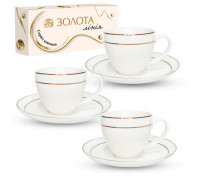 Сервіз кавовий S&T Золота лінія 12 пр. 100 мл