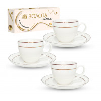 Сервіз кавовий S&T Золота лінія 12 пр. 100 мл