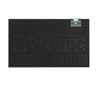 Килимок придверний Eco Fabric WELCOME 45*75 см без кромки, чорний