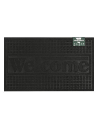Килимок придверний Eco Fabric WELCOME 45*75 см без кромки, чорний
