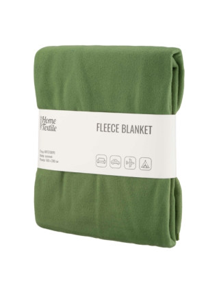 Плед Ardesto Fleece, 160x200см, 100% поліестер, зелений