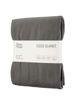 Плед Ardesto Fleece, 160x200см, 100% поліестер, сірий