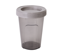 Контейнер круглий "Smart Box" 0,5 л. (коричневий прозорий/какао)