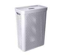 Корзина для білизни 25 л "Simple" вузька 39*19*54 см  (какао)