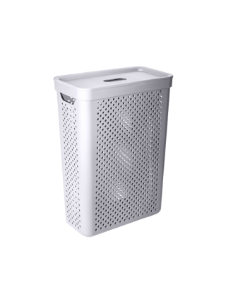 Корзина для білизни 25 л "Simple" вузька 39*19*54 см  (какао)