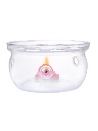 Підставка для заварника зі свічкою Ardesto, 12,5 х 6,4 см, боросилікатне скло