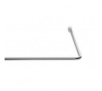 Карниз в ванну кімнату Feniks, Г-подібний, 90*90 см., хромований