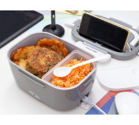 Ланч бокс з підігрівом Kamille 1950 мл. (450 мл., 1500 мл.), електричний,