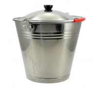 Відро з кришкою Zauberg нержавіюча сталь 16 л, d-34 см.