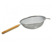 Сито-друшляк Zauberg з пластиковою коричневою ручкою 16 см