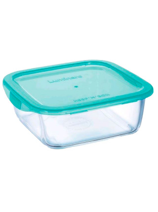 Контейнер скляний Luminarc Keep`n Box Lagoon 1220 мл., квадратний з кришкою 