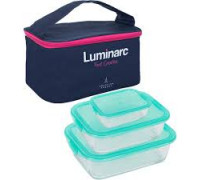 Набір контейнерів скляних Luminarc Keep'n Box 3 шт. прямокутних (380 мл., 820 мл., 1220 мл.)